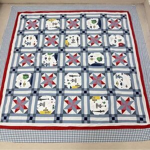 Handmade Original Houston stars Patchwork Cotton Quilt Top/Topper 86*86”